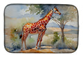 Giraffe Dish Drying Mat Absorbent Dish Drying Mat Pad for Kitchen Counter Dish Drainer Mat for Countertop, 14 x 21", Multicolor