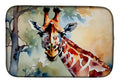 Giraffe Dish Drying Mat Absorbent Dish Drying Mat Pad for Kitchen Counter Dish Drainer Mat for Countertop, 14 x 21", Multicolor