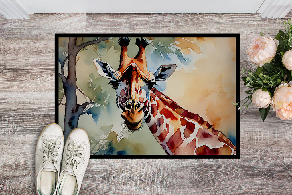 Giraffe Doormat Indoor Outdoor 24H X 36W Front Door Mat Rugs for Entryway, Non Slip Washable Low Pile,