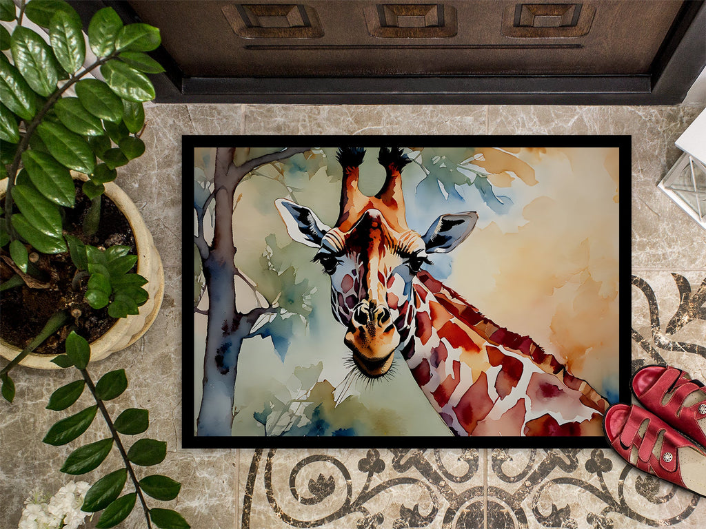 Giraffe Doormat Indoor Outdoor 18H X 27W Front Door Mat Rugs for Entryway, Non Slip Washable
