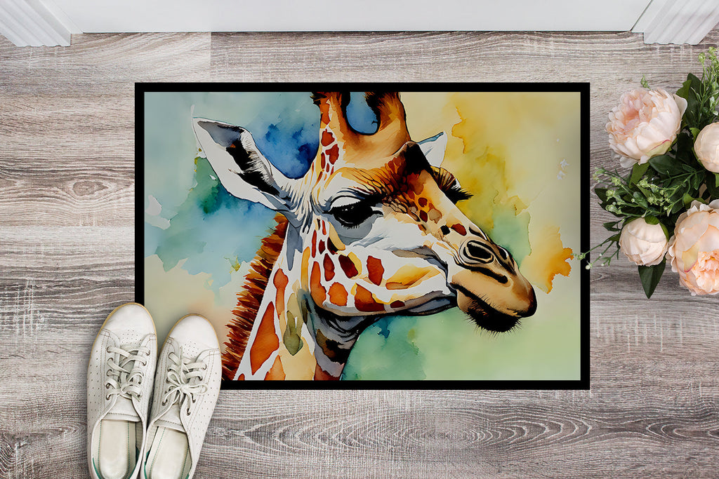 Giraffe Doormat Indoor Outdoor 24H X 36W Front Door Mat Rugs for Entryway, Non Slip Washable Low Pile,