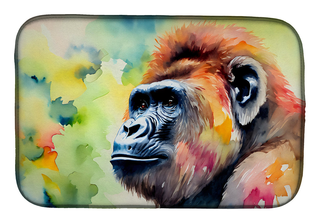 Gorilla Dish Drying Mat Absorbent Dish Drying Mat Pad for Kitchen Counter Dish Drainer Mat for Countertop, 14 x 21", Multicolor