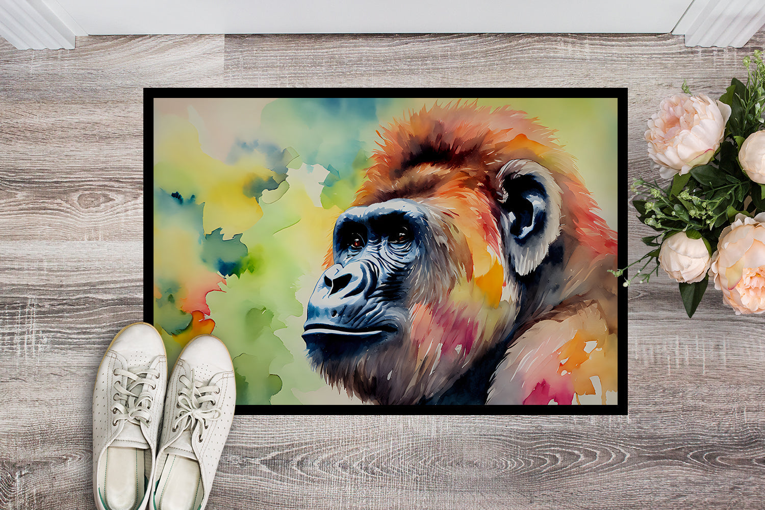 Gorilla Doormat Indoor Outdoor 24H X 36W Front Door Mat Rugs for Entryway, Non Slip Washable Low Pile,
