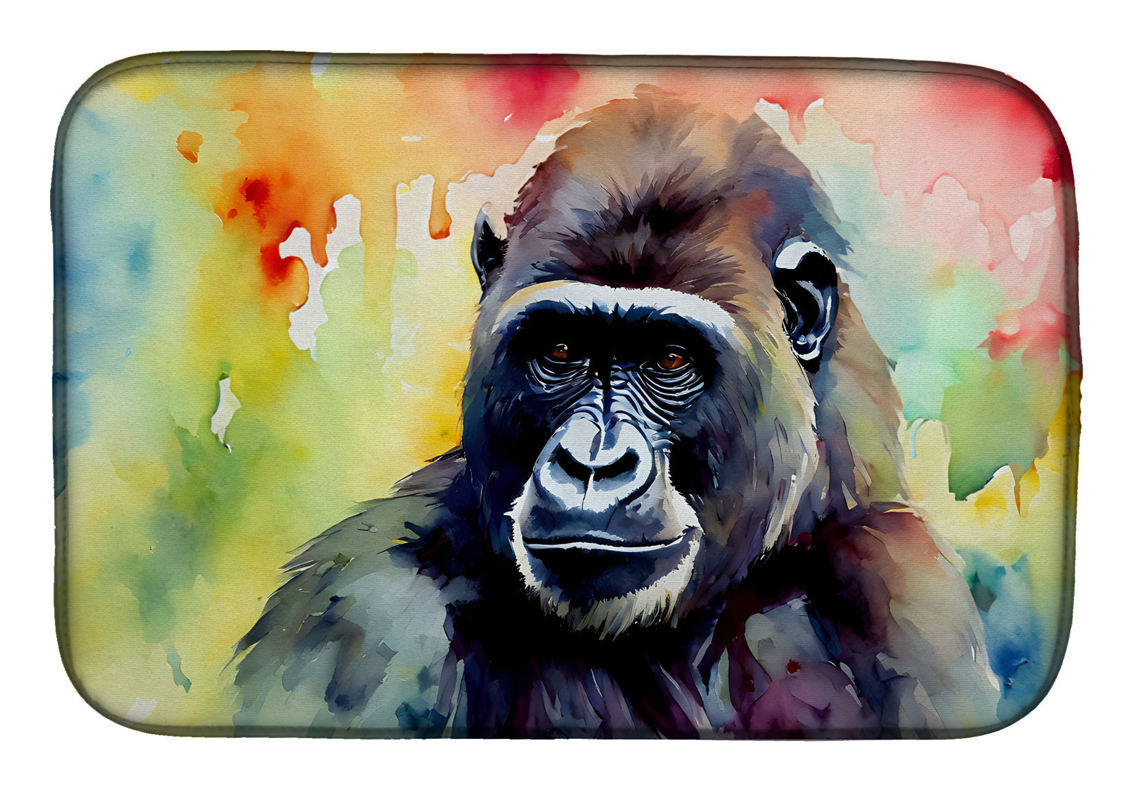 Gorilla Dish Drying Mat Absorbent Dish Drying Mat Pad for Kitchen Counter Dish Drainer Mat for Countertop, 14 x 21", Multicolor