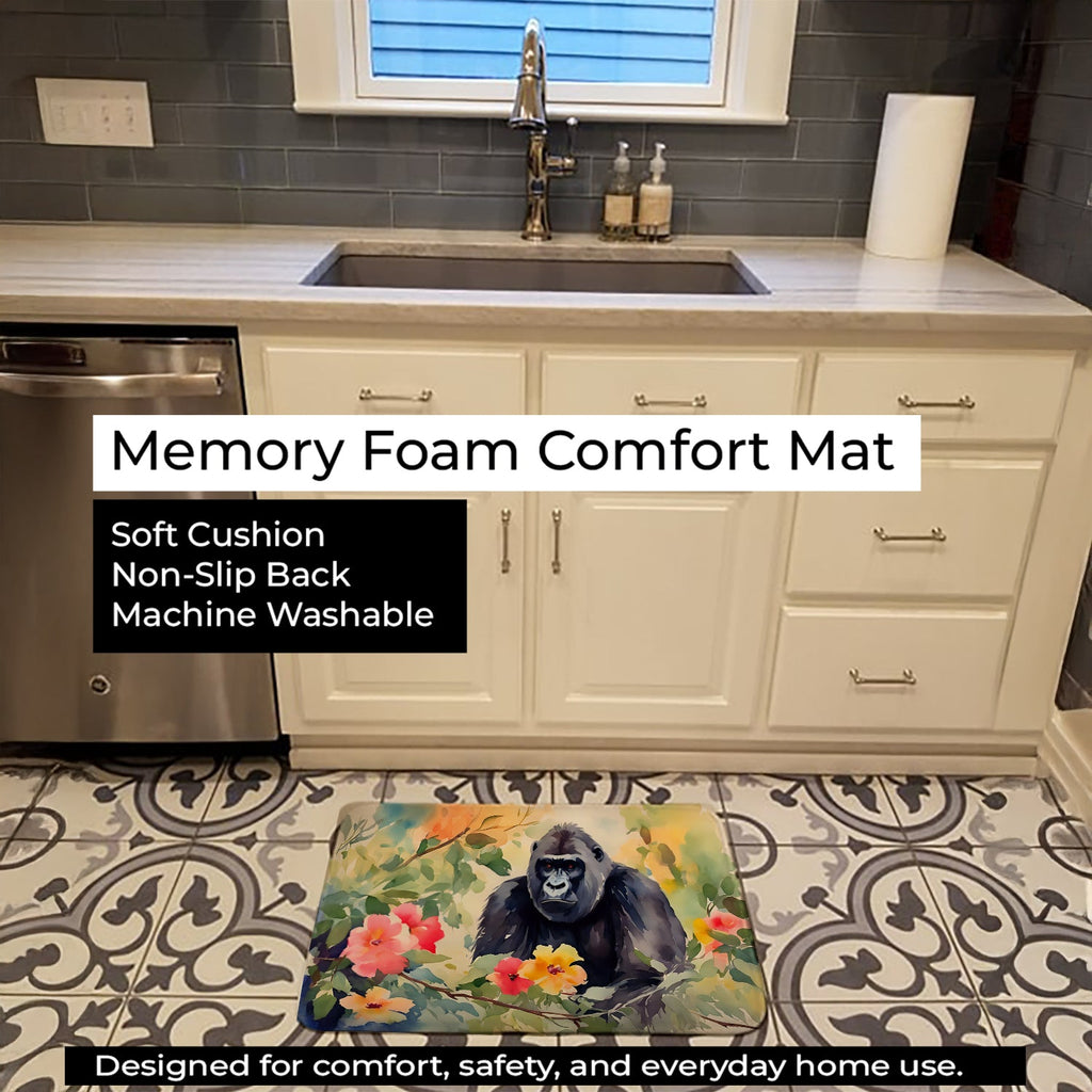 Gorilla Memory Foam Kitchen Mat Machine Washable Anti-Fatigue Cushion Comfort Bath or Kitchen Rug