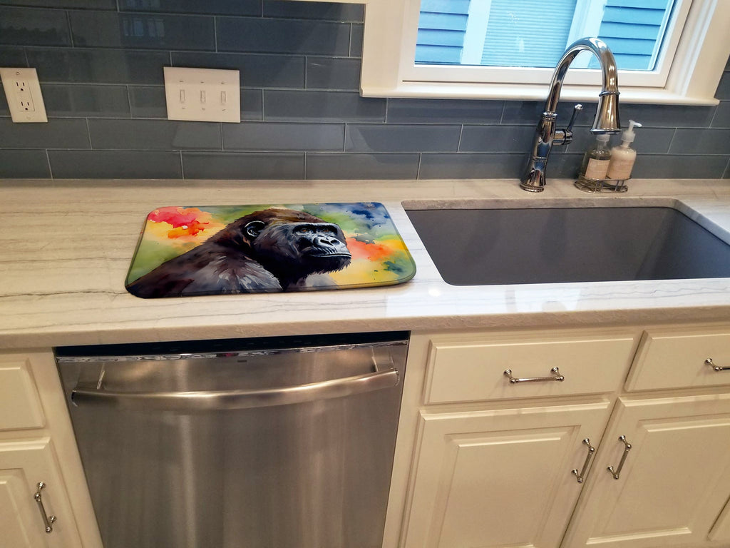 Gorilla Dish Drying Mat Absorbent Dish Drying Mat Pad for Kitchen Counter Dish Drainer Mat for Countertop, 14 x 21", Multicolor