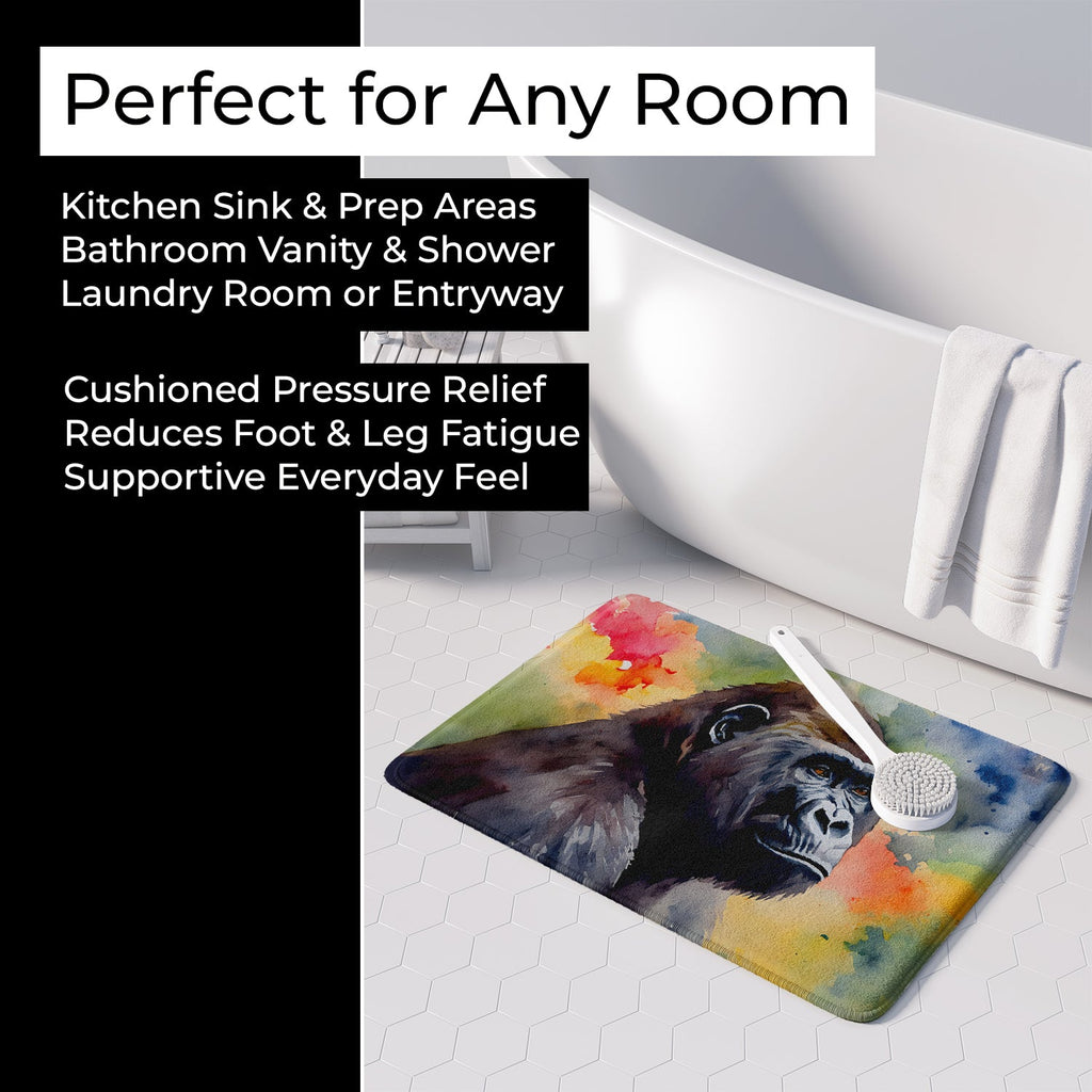 Gorilla Memory Foam Kitchen Mat Machine Washable Anti-Fatigue Cushion Comfort Bath or Kitchen Rug