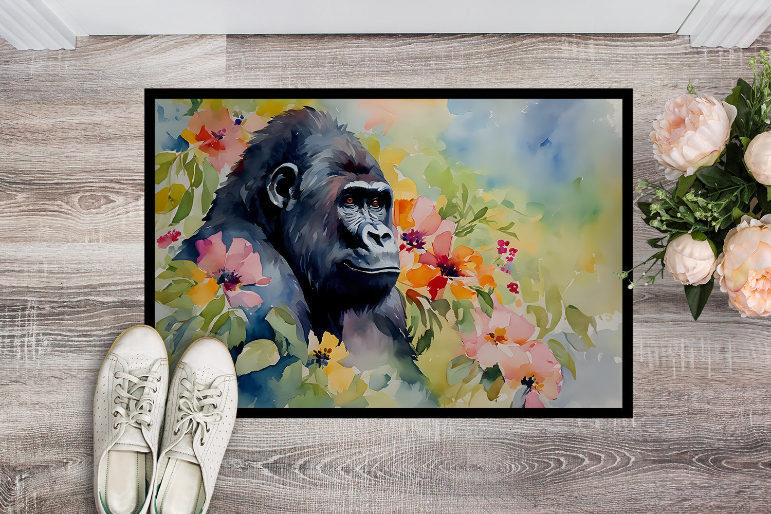 Gorilla Doormat Indoor Outdoor 18H X 27W Front Door Mat Rugs for Entryway, Non Slip Washable