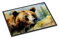 Grizzly Bear Doormat Indoor Outdoor 24H X 36W Front Door Mat Rugs for Entryway, Non Slip Washable Low Pile,