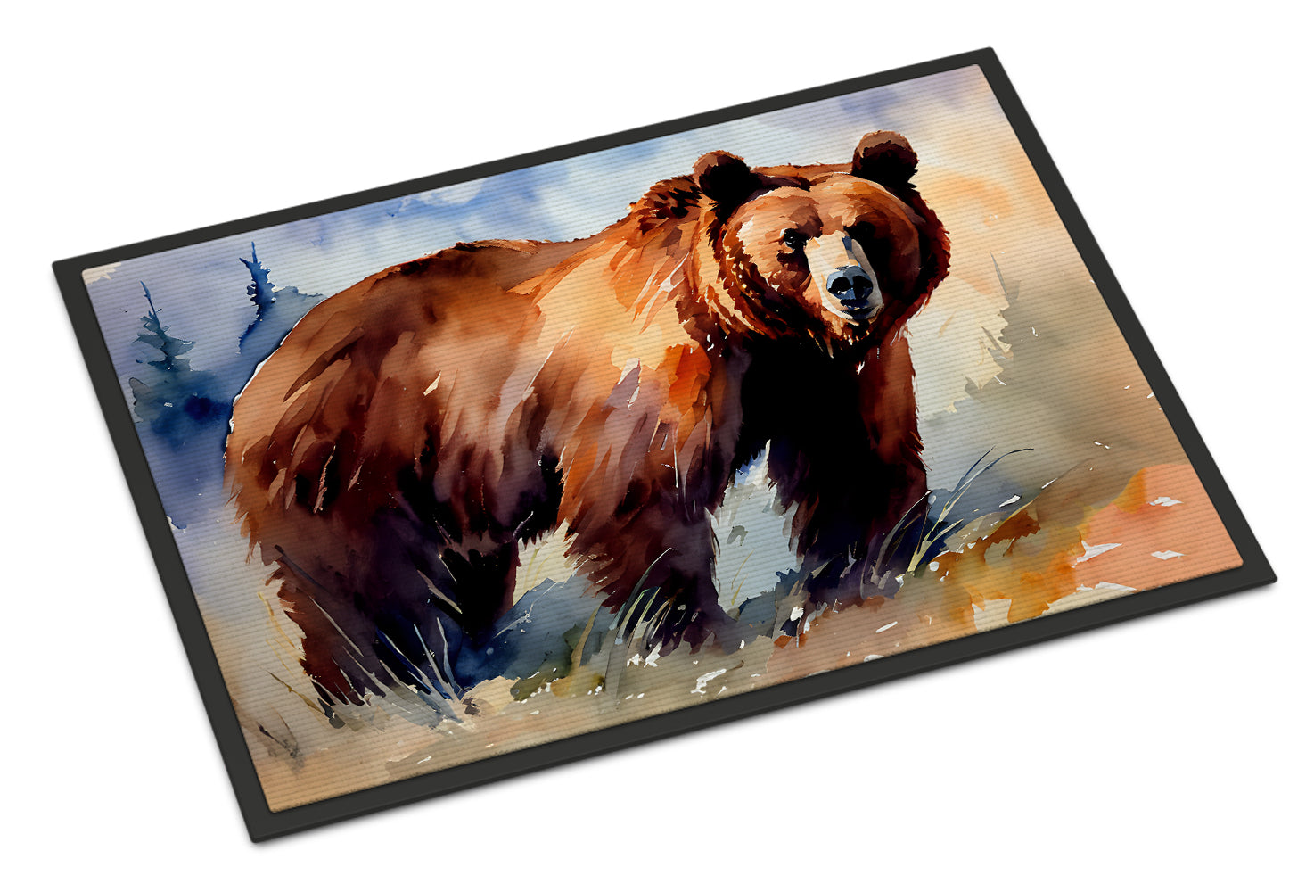 Grizzly Bear Doormat Indoor Outdoor 18H X 27W Front Door Mat Rugs for Entryway, Non Slip Washable