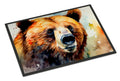 Grizzly Bear Doormat Indoor Outdoor 24H X 36W Front Door Mat Rugs for Entryway, Non Slip Washable Low Pile,