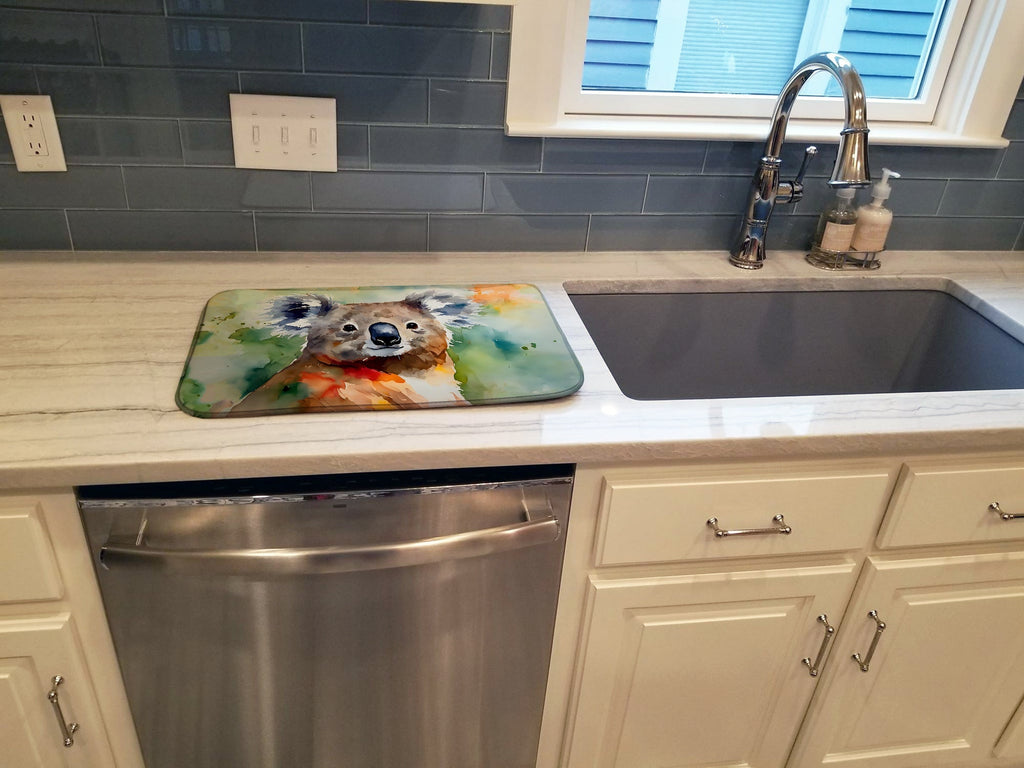 Koala Dish Drying Mat Absorbent Dish Drying Mat Pad for Kitchen Counter Dish Drainer Mat for Countertop, 14 x 21", Multicolor