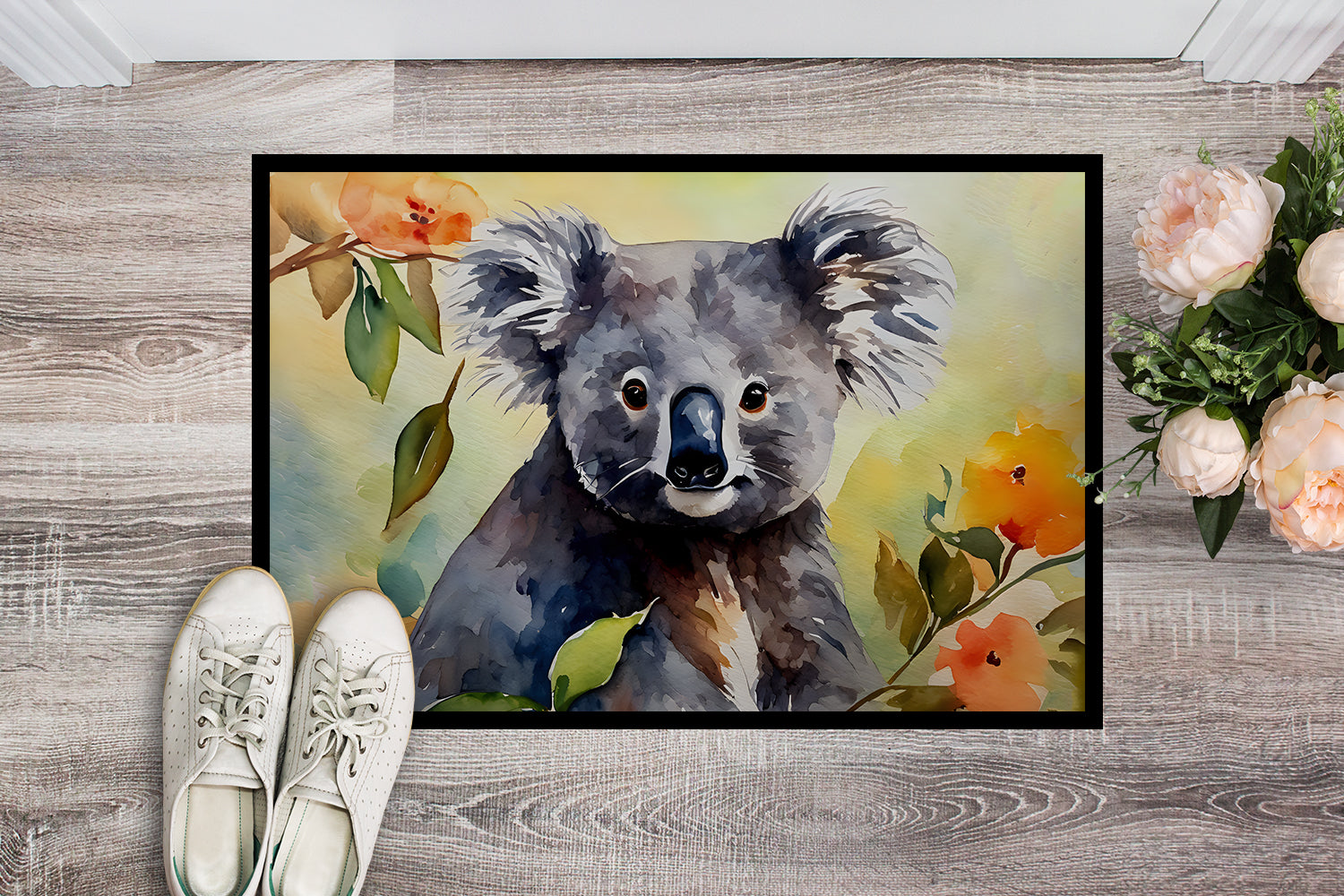 Koala Doormat Indoor Outdoor 24H X 36W Front Door Mat Rugs for Entryway, Non Slip Washable Low Pile,