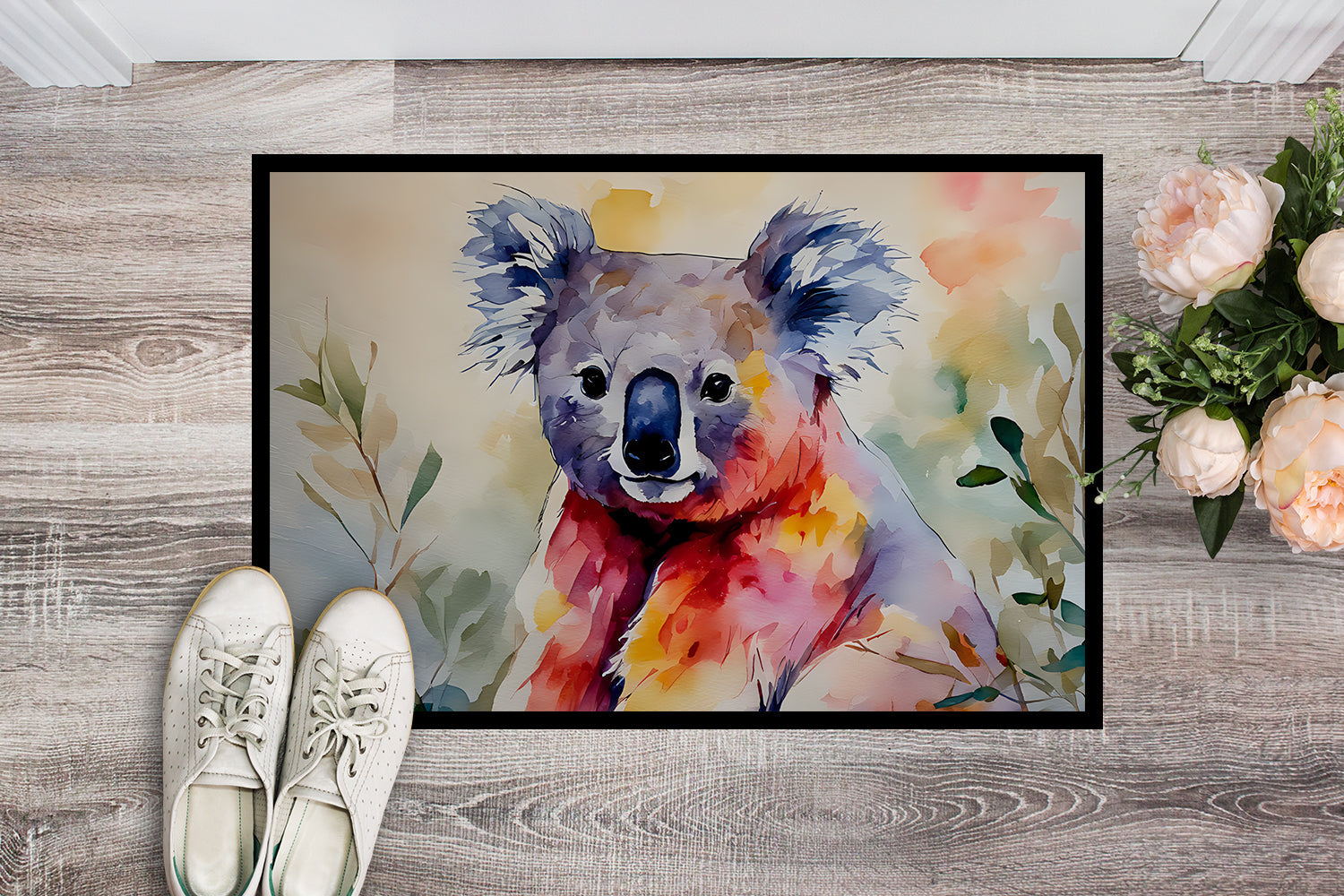 Koala Doormat Indoor Outdoor 24H X 36W Front Door Mat Rugs for Entryway, Non Slip Washable Low Pile,