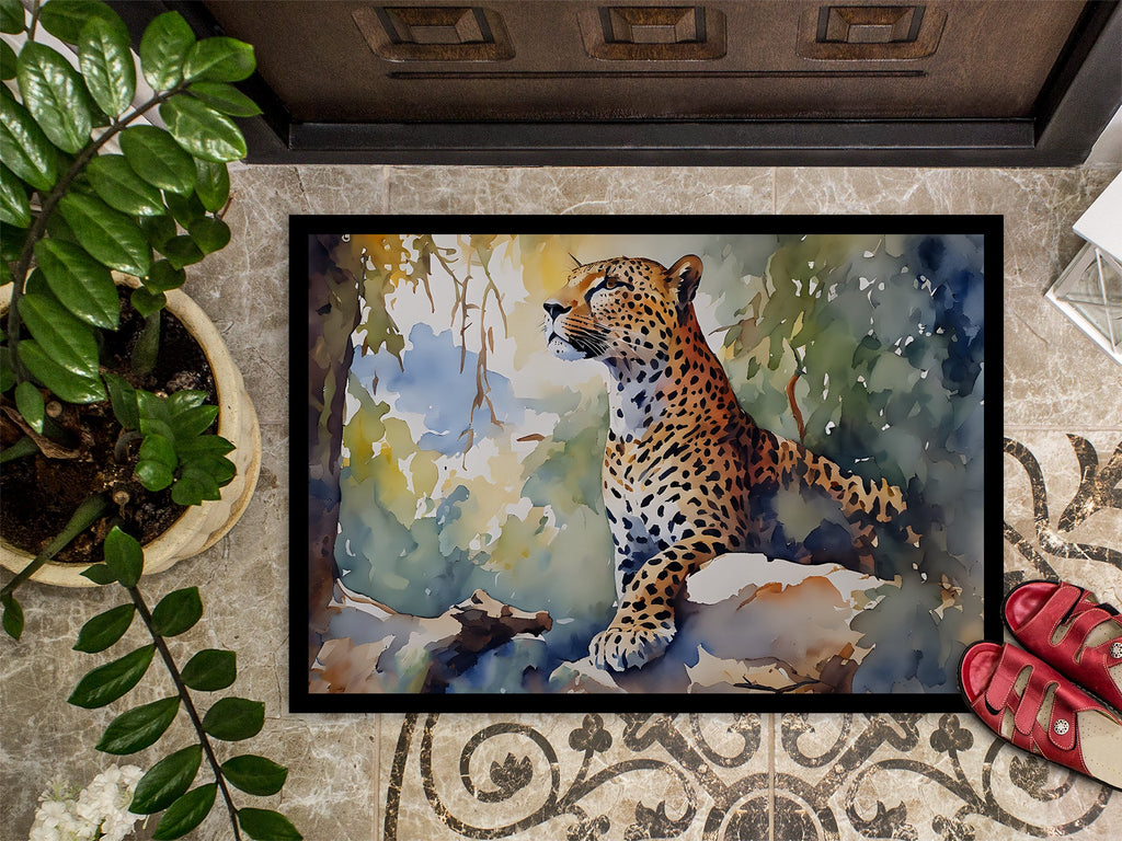 Leopard Doormat Indoor Outdoor 18H X 27W Front Door Mat Rugs for Entryway, Non Slip Washable
