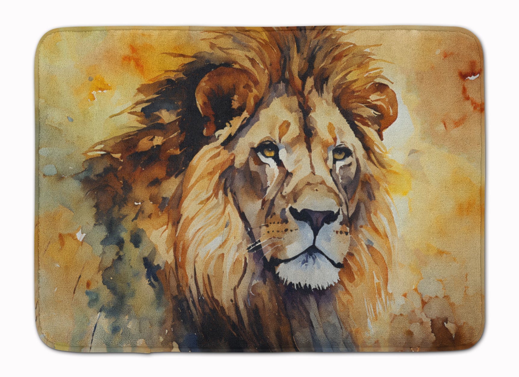 Lion Memory Foam Kitchen Mat Machine Washable Anti-Fatigue Cushion Comfort Bath or Kitchen Rug