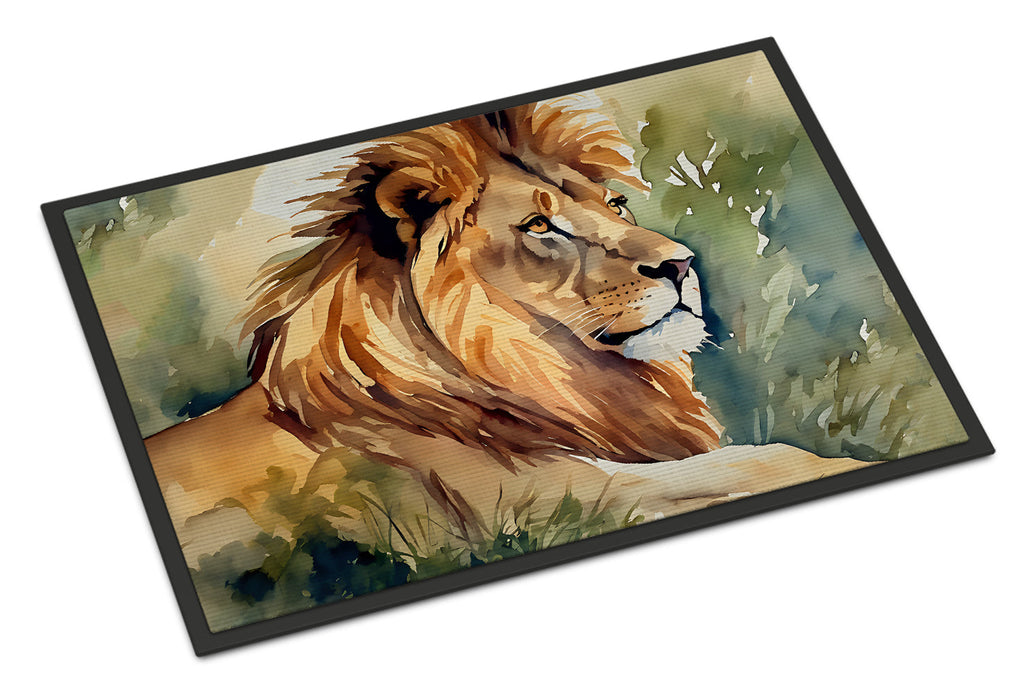 Lion Doormat Indoor Outdoor 24H X 36W Front Door Mat Rugs for Entryway, Non Slip Washable Low Pile,