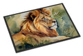 Lion Doormat Indoor Outdoor 24H X 36W Front Door Mat Rugs for Entryway, Non Slip Washable Low Pile,