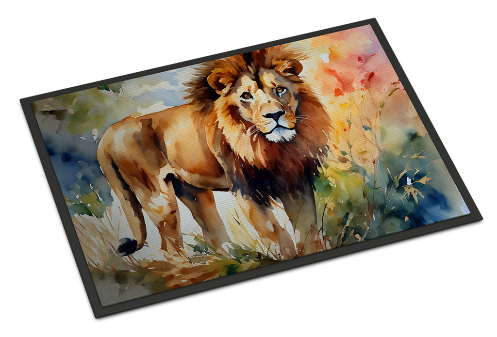 Lion Doormat Indoor Outdoor 18H X 27W Front Door Mat Rugs for Entryway, Non Slip Washable