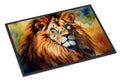 Lion Doormat Indoor Outdoor 24H X 36W Front Door Mat Rugs for Entryway, Non Slip Washable Low Pile,