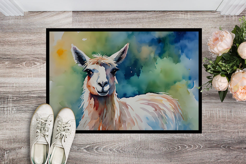 Llama Doormat Indoor Outdoor 24H X 36W Front Door Mat Rugs for Entryway, Non Slip Washable Low Pile,