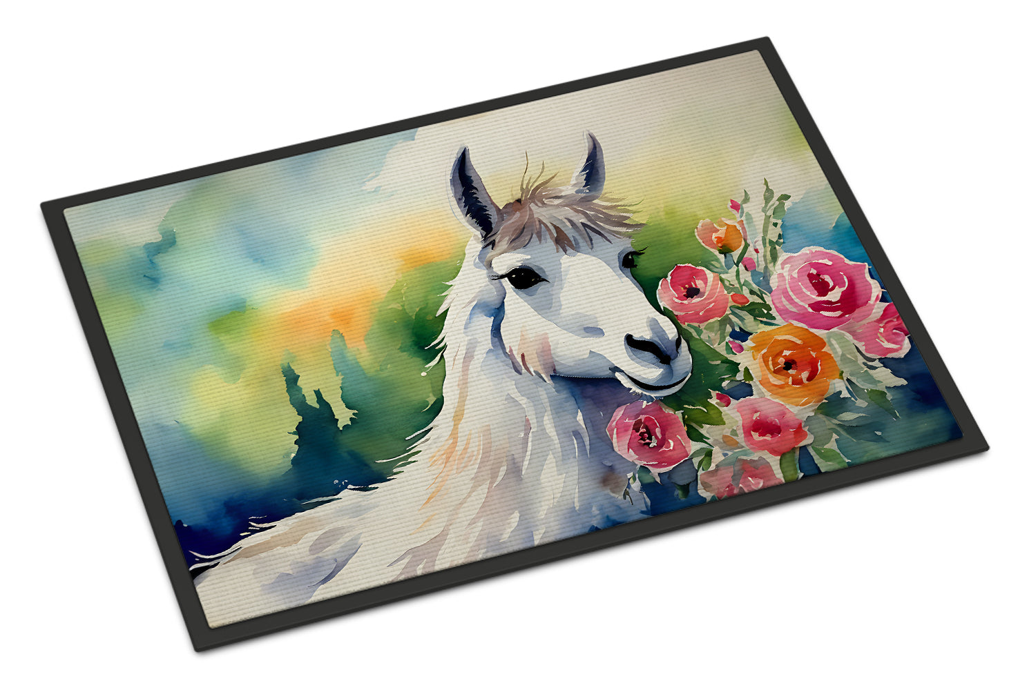 Llama Doormat Indoor Outdoor 18H X 27W Front Door Mat Rugs for Entryway, Non Slip Washable