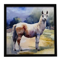 Llama Framed Metal Print Bathroom, Kitchen, Office, Home Decor Wall Art Ready to Hang, Square, 8X8