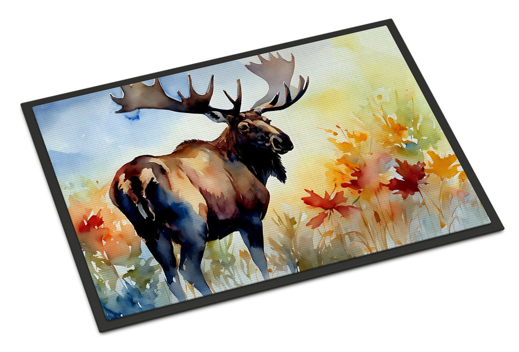 Moose Doormat Indoor Outdoor 18H X 27W Front Door Mat Rugs for Entryway, Non Slip Washable