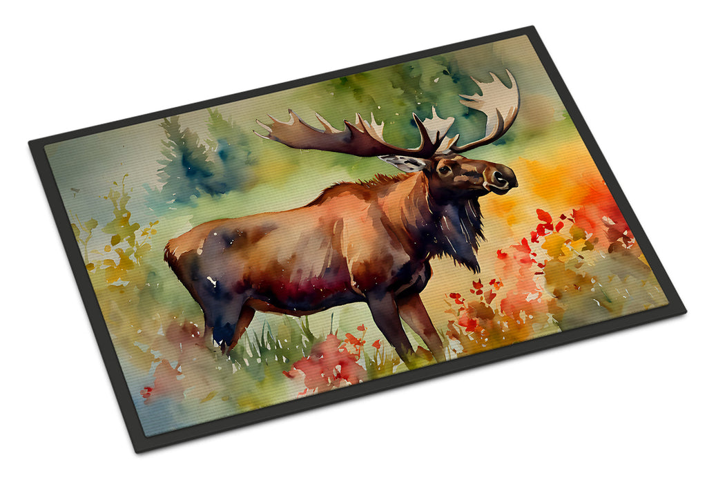 Moose Doormat Indoor Outdoor 18H X 27W Front Door Mat Rugs for Entryway, Non Slip Washable
