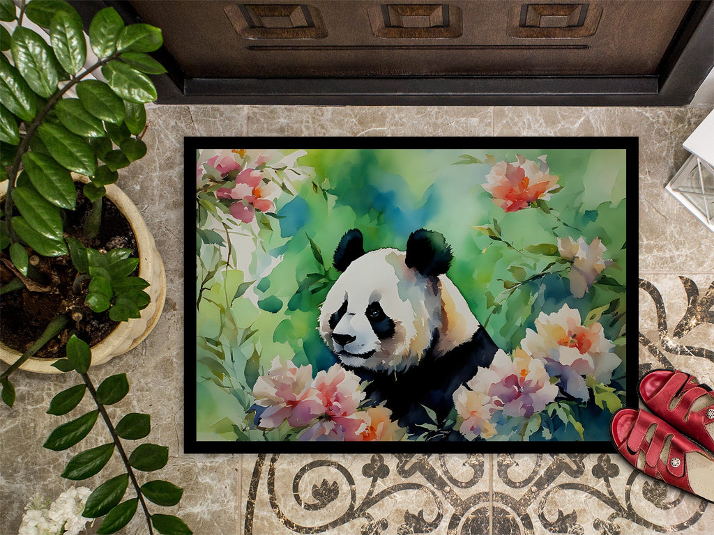 Panda Doormat Indoor Outdoor 18H X 27W Front Door Mat Rugs for Entryway, Non Slip Washable