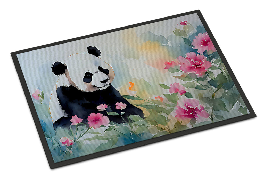 Panda Doormat Indoor Outdoor 24H X 36W Front Door Mat Rugs for Entryway, Non Slip Washable Low Pile,