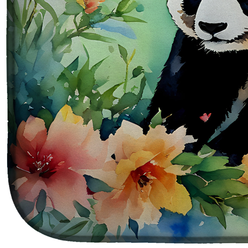 Panda Dish Drying Mat Absorbent Dish Drying Mat Pad for Kitchen Counter Dish Drainer Mat for Countertop, 14 x 21", Multicolor
