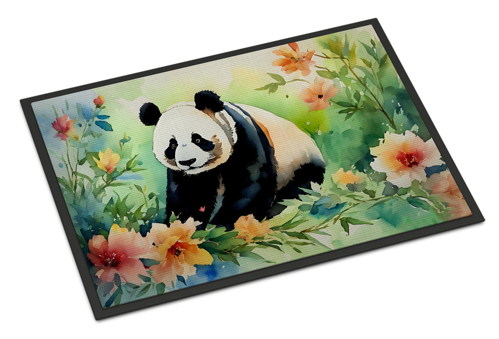 Panda Doormat Indoor Outdoor 24H X 36W Front Door Mat Rugs for Entryway, Non Slip Washable Low Pile,