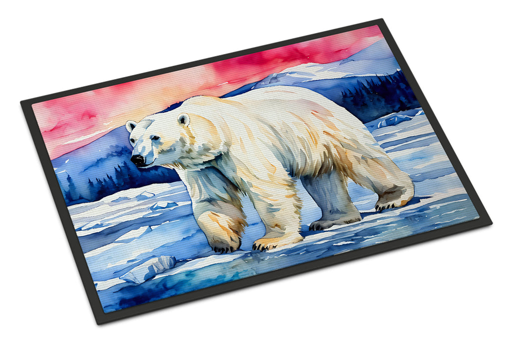 Polar Bear Doormat Indoor Outdoor 18H X 27W Front Door Mat Rugs for Entryway, Non Slip Washable