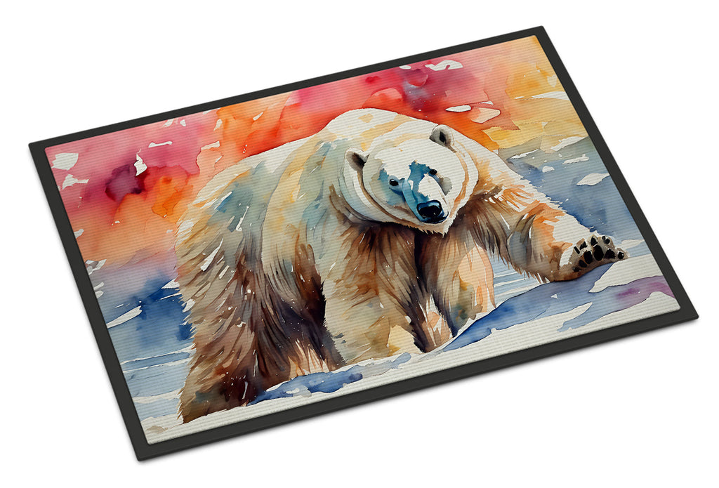 Polar Bear Doormat Indoor Outdoor 18H X 27W Front Door Mat Rugs for Entryway, Non Slip Washable