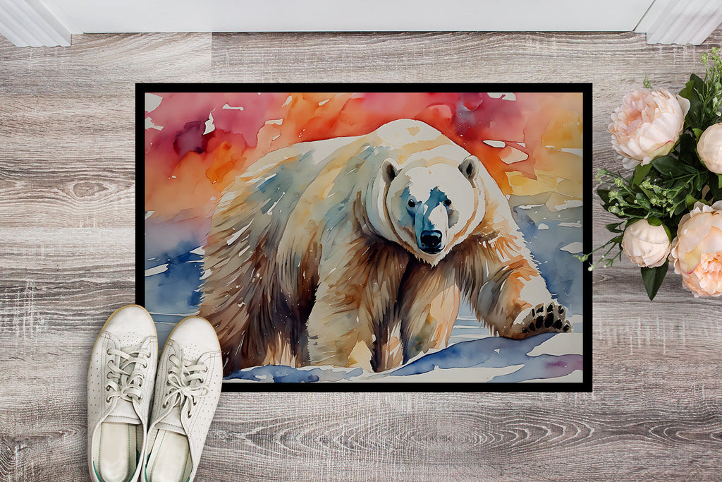 Polar Bear Doormat Indoor Outdoor 18H X 27W Front Door Mat Rugs for Entryway, Non Slip Washable