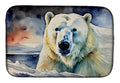 Polar Bear Dish Drying Mat Absorbent Dish Drying Mat Pad for Kitchen Counter Dish Drainer Mat for Countertop, 14 x 21", Multicolor
