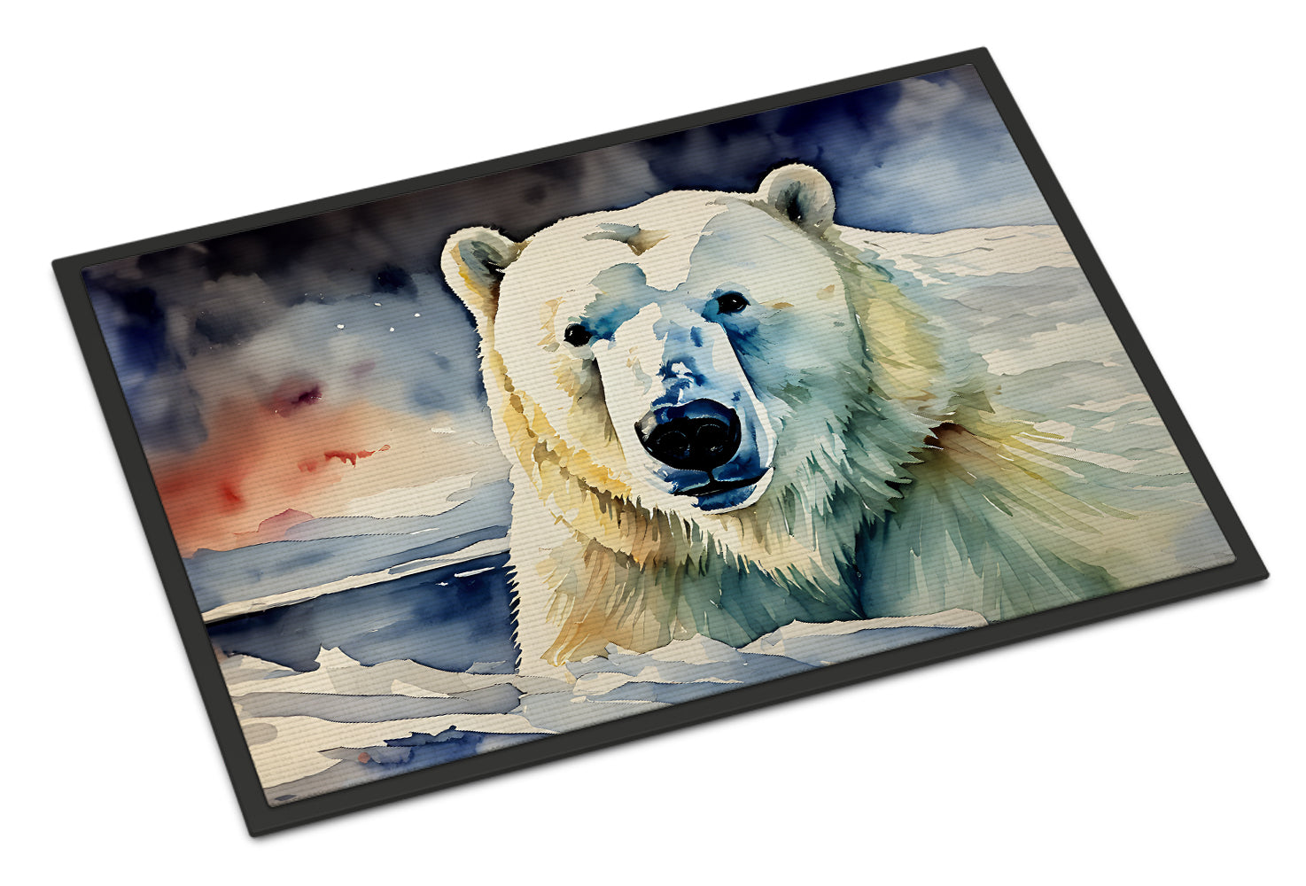 Polar Bear Doormat Indoor Outdoor 24H X 36W Front Door Mat Rugs for Entryway, Non Slip Washable Low Pile,