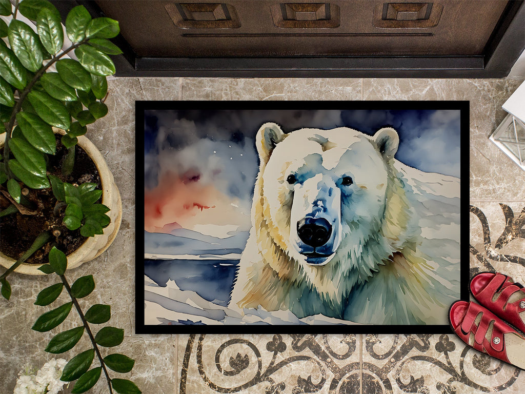 Polar Bear Doormat Indoor Outdoor 24H X 36W Front Door Mat Rugs for Entryway, Non Slip Washable Low Pile,