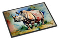 Rhinoceros Doormat Indoor Outdoor 24H X 36W Front Door Mat Rugs for Entryway, Non Slip Washable Low Pile,