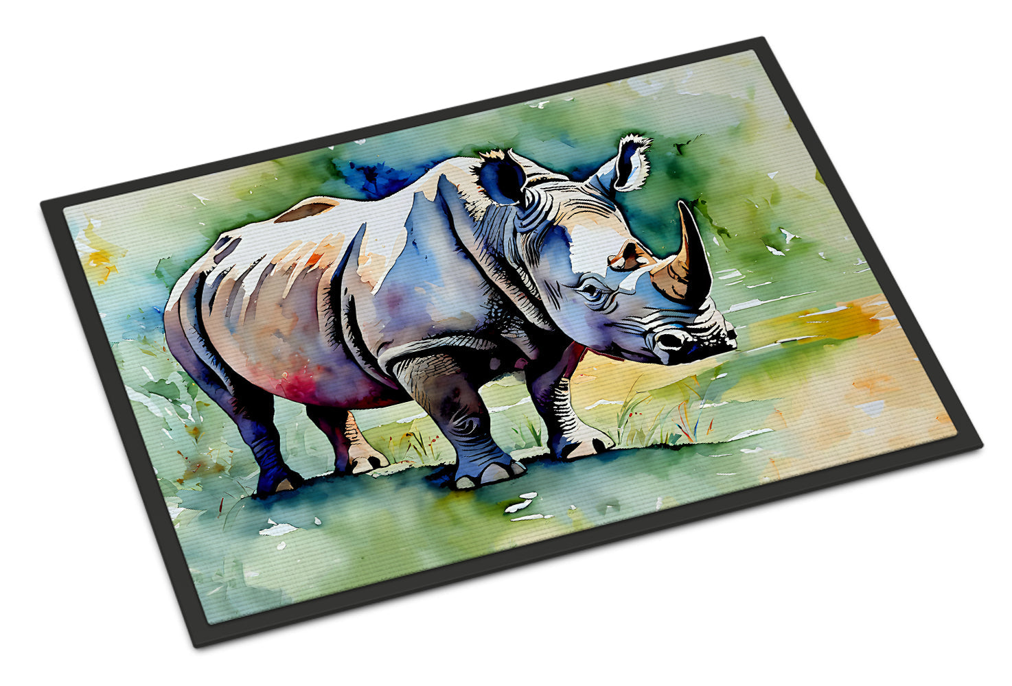 Rhinoceros Doormat Indoor Outdoor 24H X 36W Front Door Mat Rugs for Entryway, Non Slip Washable Low Pile,
