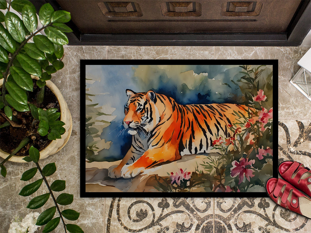 Tiger Doormat Indoor Outdoor 18H X 27W Front Door Mat Rugs for Entryway, Non Slip Washable