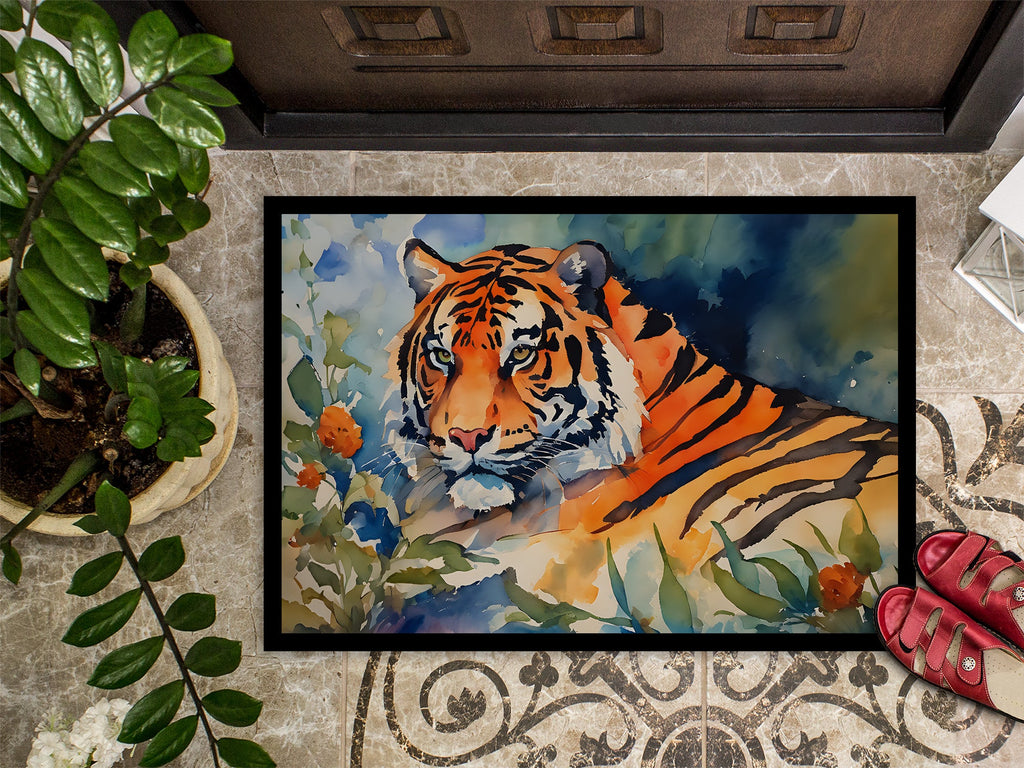 Tiger Doormat Indoor Outdoor 18H X 27W Front Door Mat Rugs for Entryway, Non Slip Washable