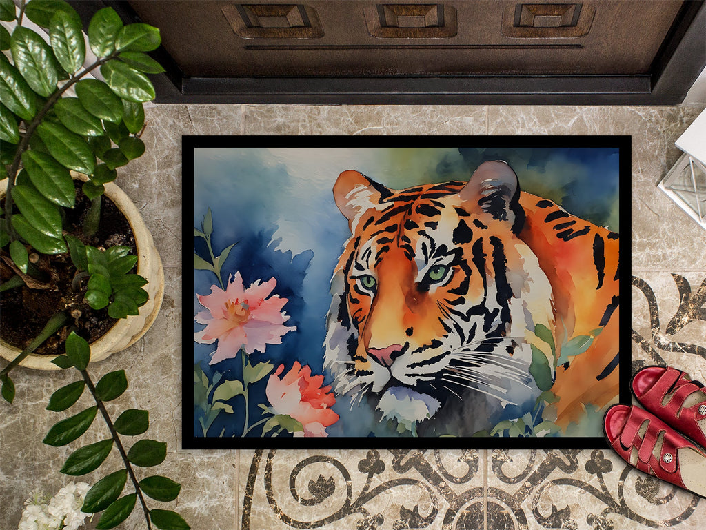 Tiger Doormat Indoor Outdoor 24H X 36W Front Door Mat Rugs for Entryway, Non Slip Washable Low Pile,