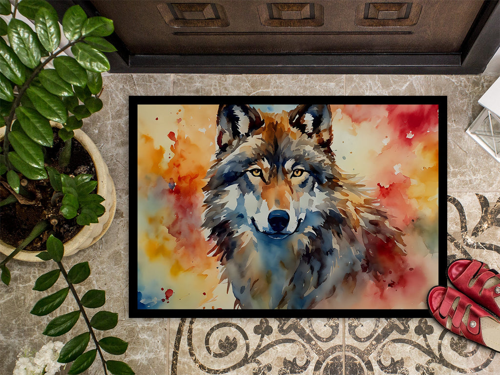 Wolves Wolf  Doormat Indoor Outdoor 24H X 36W Front Door Mat Rugs for Entryway, Non Slip Washable Low Pile,