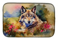 Wolves Wolf Dish Drying Mat Absorbent Dish Drying Mat Pad for Kitchen Counter Dish Drainer Mat for Countertop, 14 x 21", Multicolor