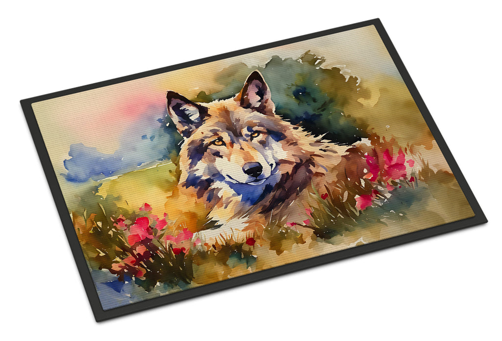 Wolves Wolf  Doormat Indoor Outdoor 24H X 36W Front Door Mat Rugs for Entryway, Non Slip Washable Low Pile,