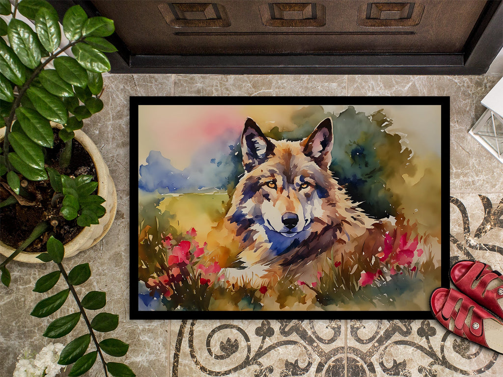 Wolves Wolf  Doormat Indoor Outdoor 24H X 36W Front Door Mat Rugs for Entryway, Non Slip Washable Low Pile,