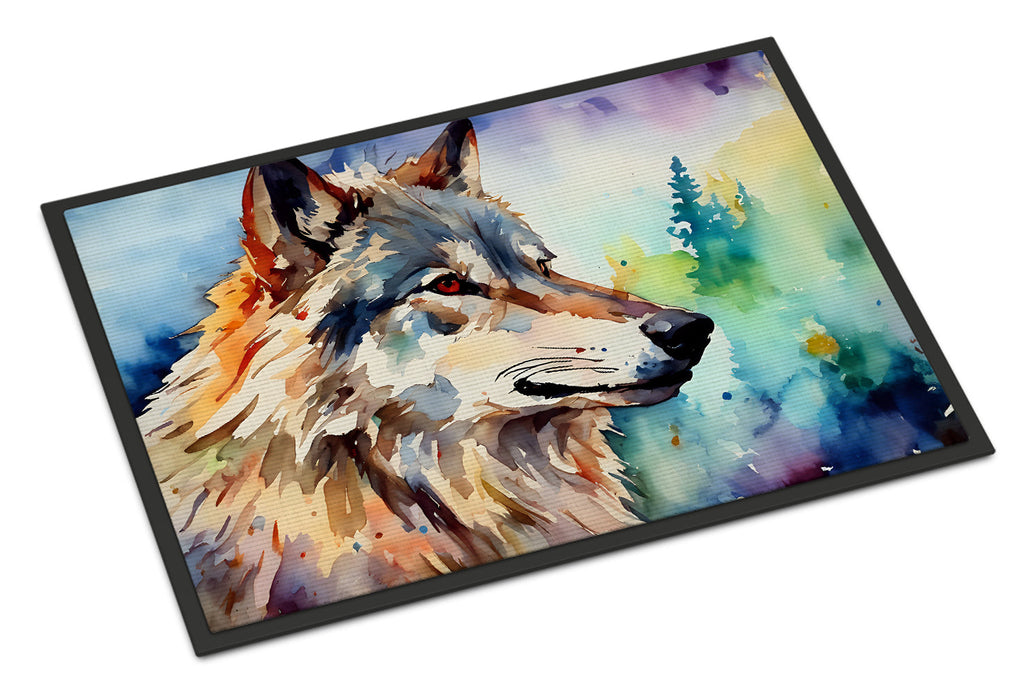 Wolves Wolf  Doormat Indoor Outdoor 24H X 36W Front Door Mat Rugs for Entryway, Non Slip Washable Low Pile,