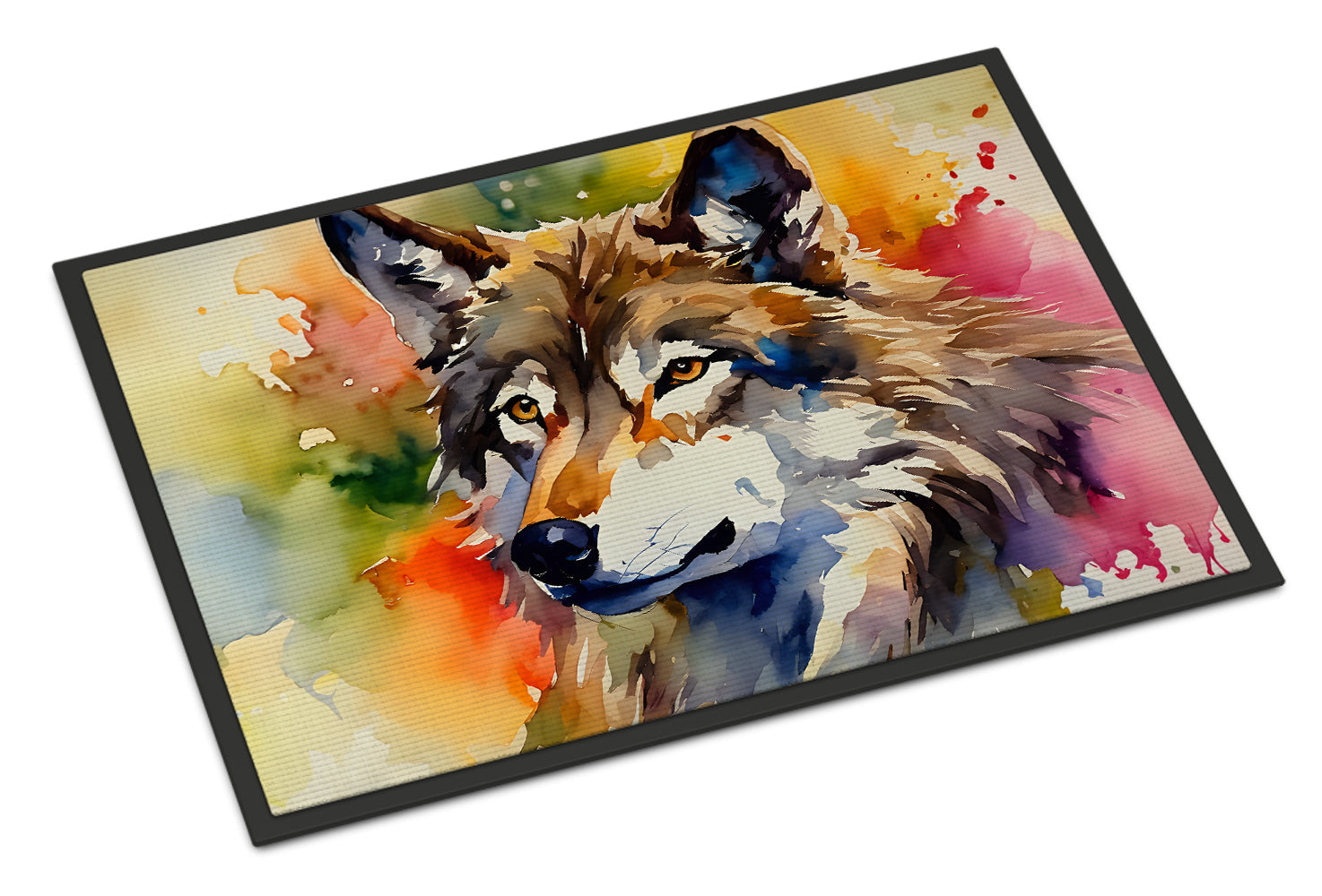 Wolves Wolf  Doormat Indoor Outdoor 18H X 27W Front Door Mat Rugs for Entryway, Non Slip Washable